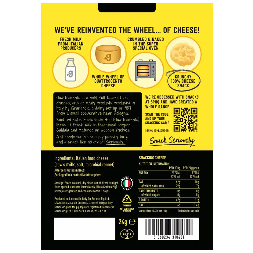 Serious Pig Original Snacking Cheese